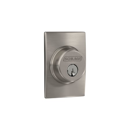 Schlage Schlage Century Satin Nickel Metal Deadbolt B60VCEN619